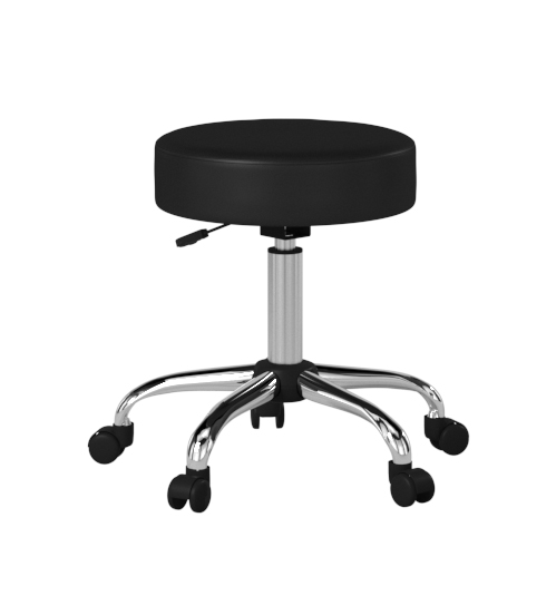 Boss Black Antimicrobial Vinyl Medical Stool