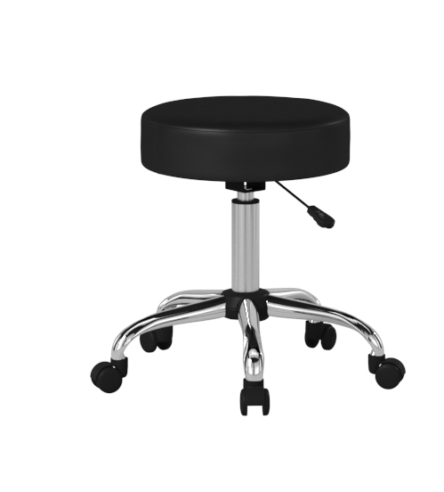 Boss Black Antimicrobial Vinyl Medical Stool
