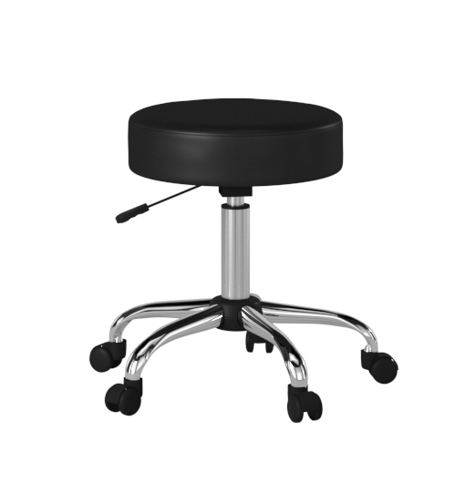 Boss Black Antimicrobial Vinyl Medical Stool