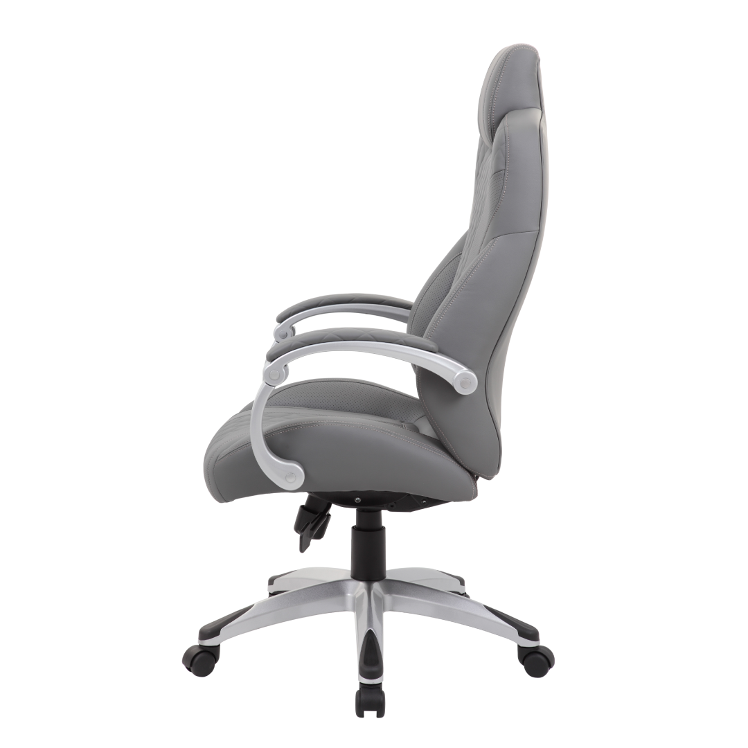 Boss Executive Hinged Arm Chair – Grey