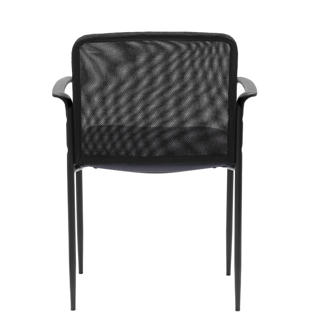 Boss Stackable Mesh Guest Chair – Grey